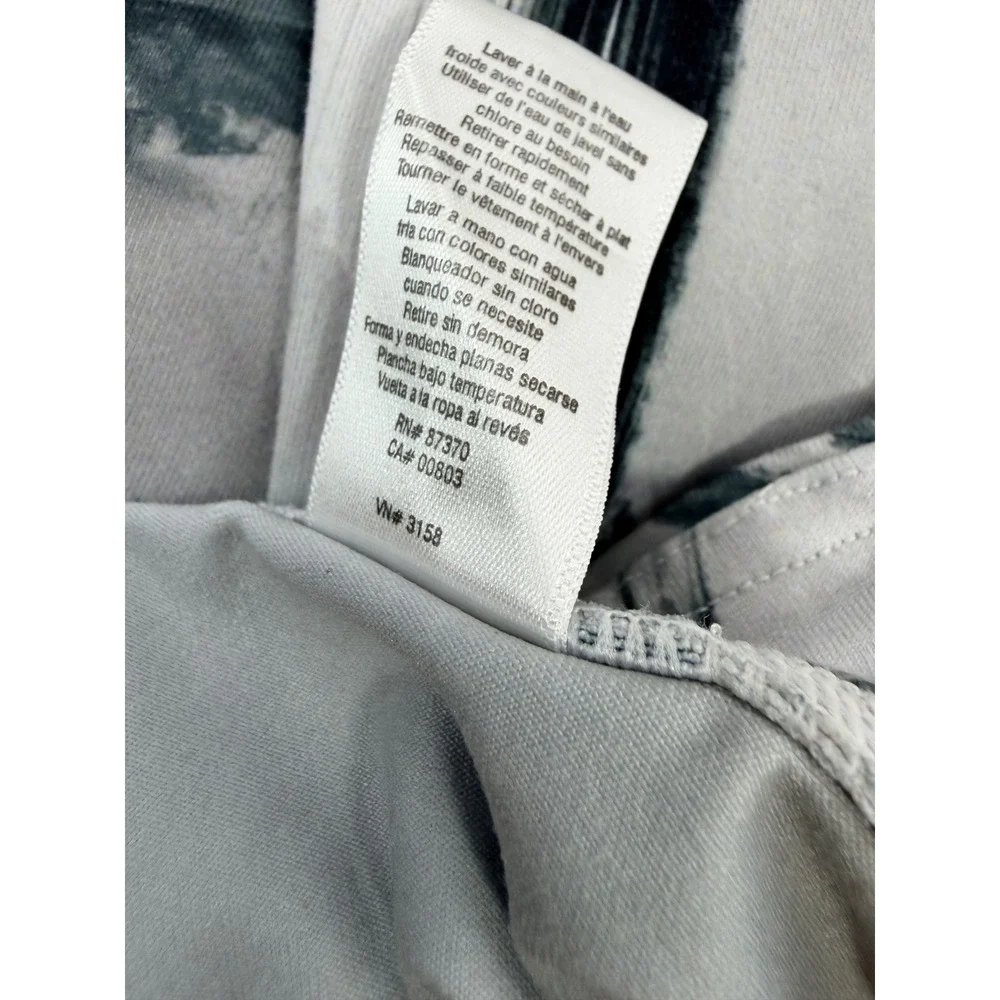 Alo Yoga Womens M Grey Black White Brushstroke Print Active Leggings RN87370